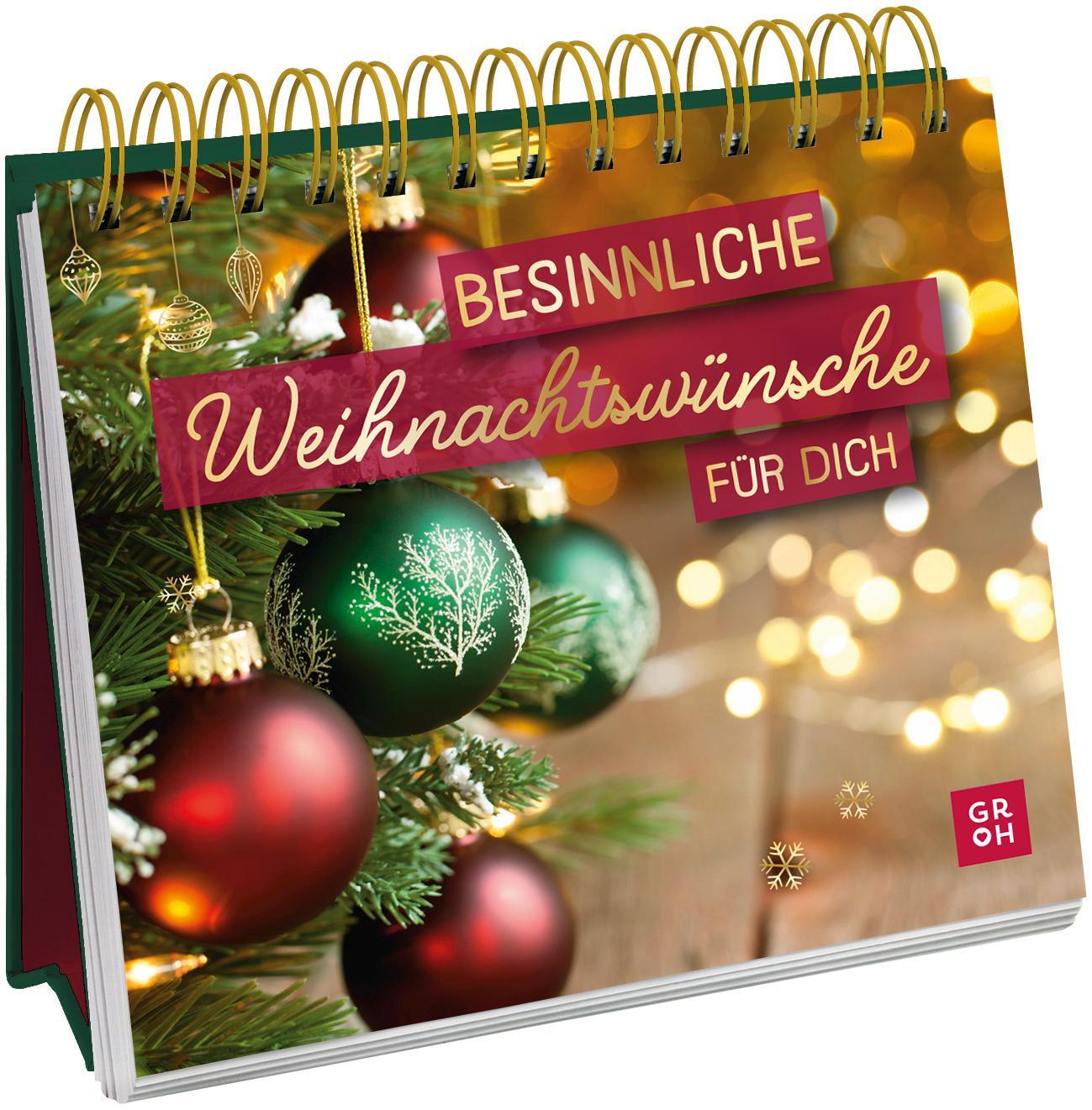 Cover: 9783848501762 | Besinnliche Weihnachtswünsche für dich | Groh Verlag | Taschenbuch