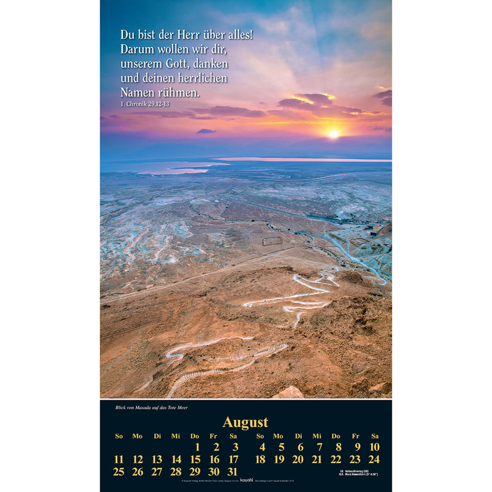 Bild: 9783754870044 | Das Heilige Land 2024 | Israel-Kalender | Willi Krebber | Kalender