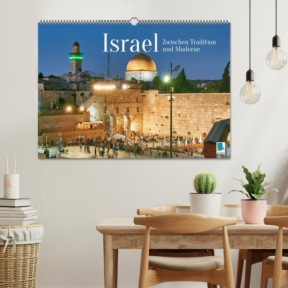 Bild: 9783383875540 | Zwischen Tradition und Moderne: Israel (Wandkalender 2025 DIN A2...