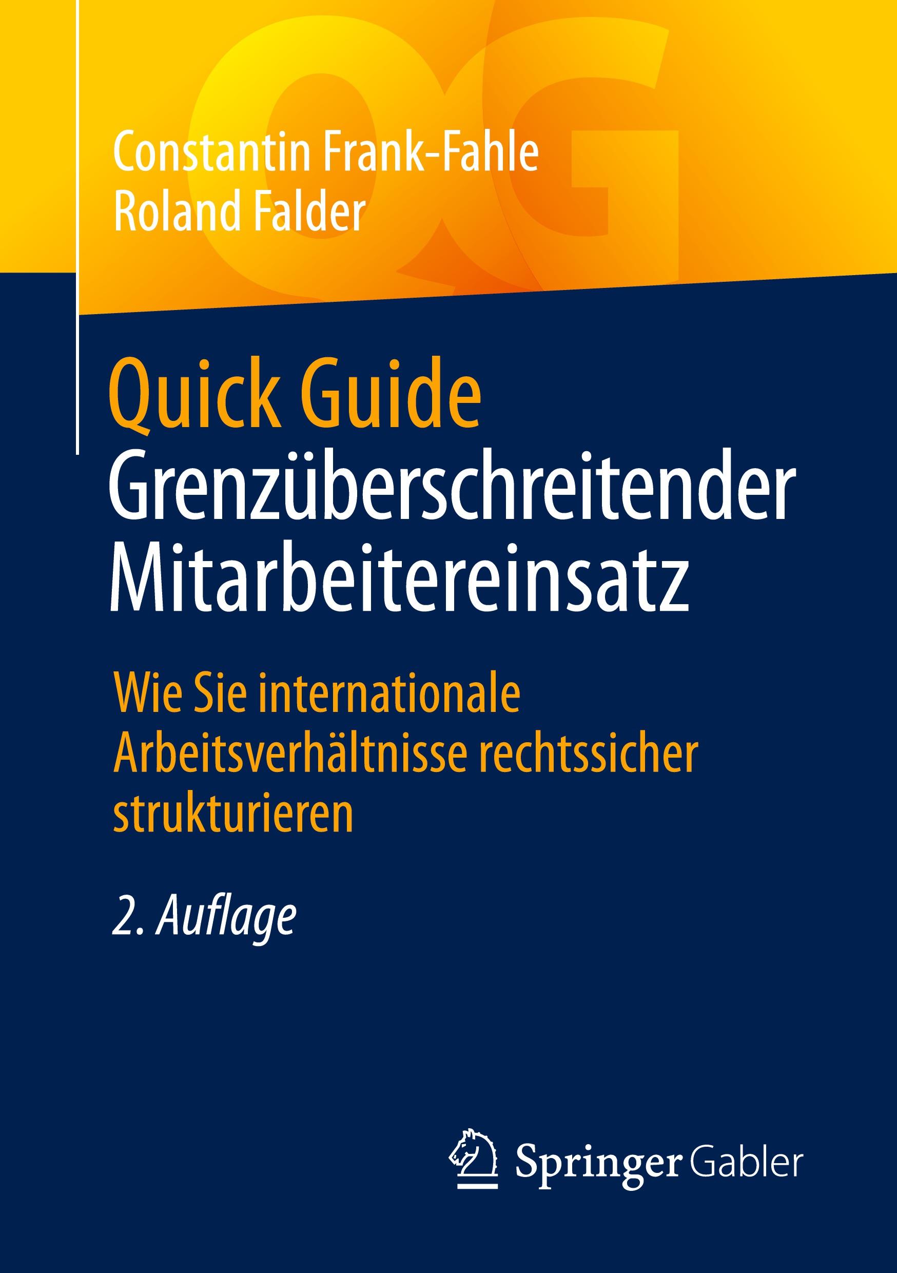 Cover: 9783658462918 | Quick Guide Grenzüberschreitender Mitarbeitereinsatz | Falder (u. a.)