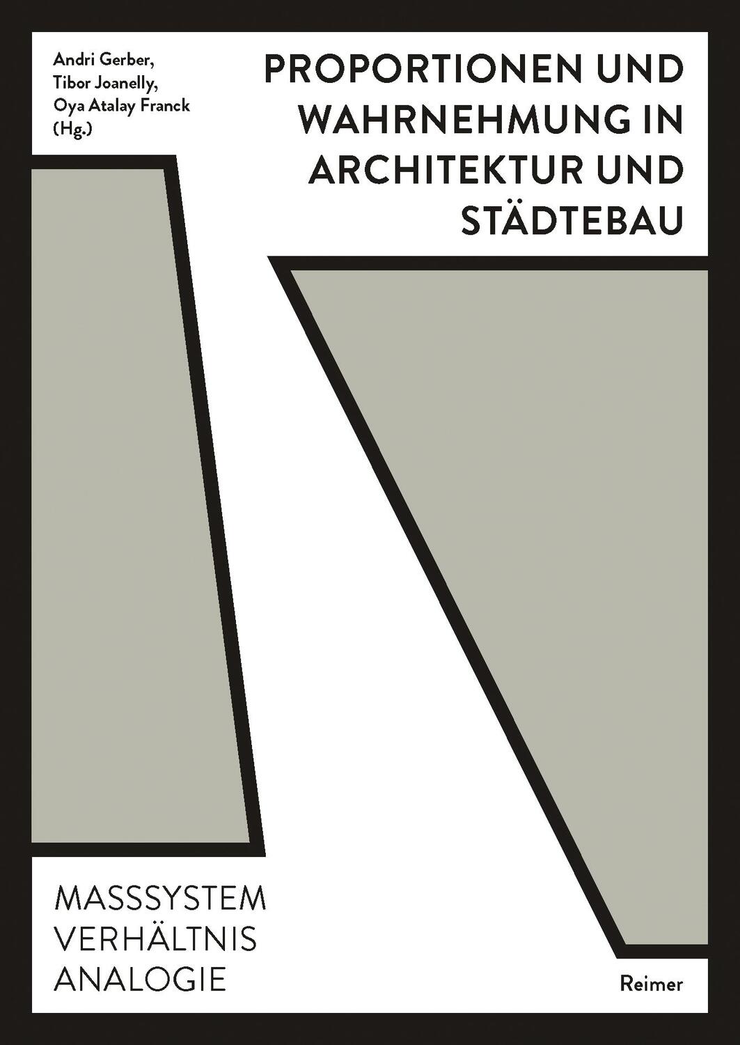 Cover: 9783496015819 | Proportionen und Wahrnehmung in Architektur und Städtebau | Buch