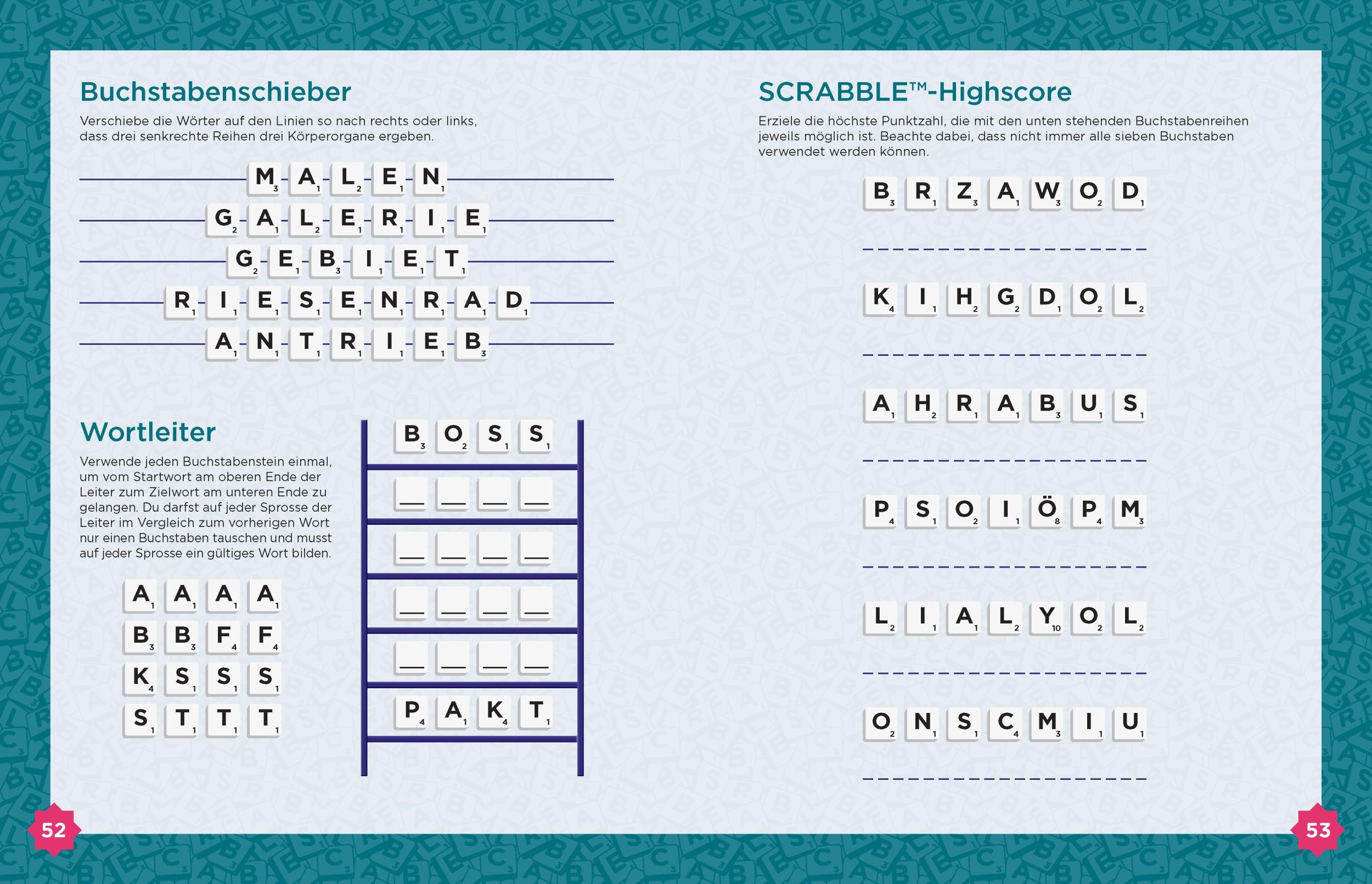 Bild: 9783625196020 | Scrabble(TM)-Rätselbuch | Taschenbuch | 144 S. | Deutsch | 2024