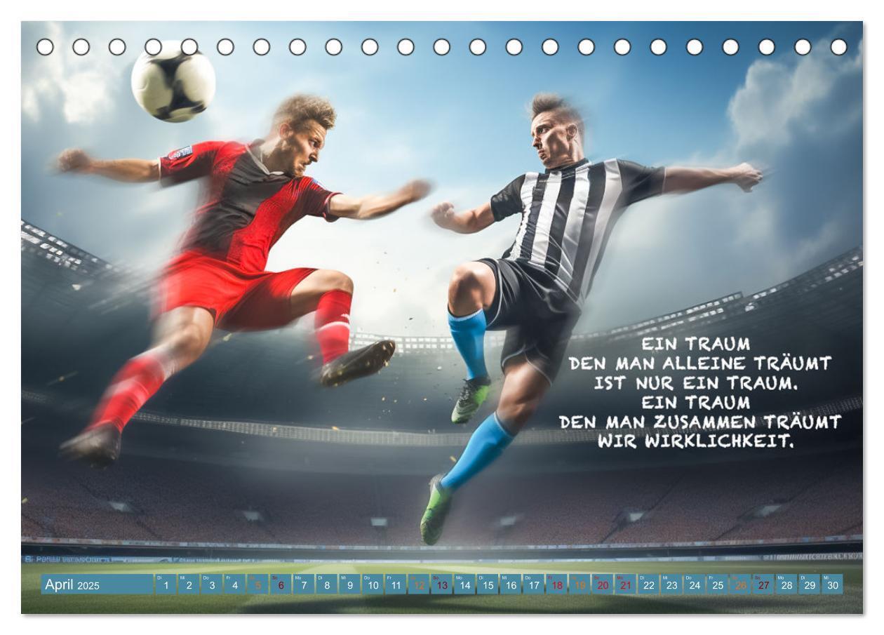 Bild: 9783457160817 | Fußball und tolle Sprüche (Tischkalender 2025 DIN A5 quer),...