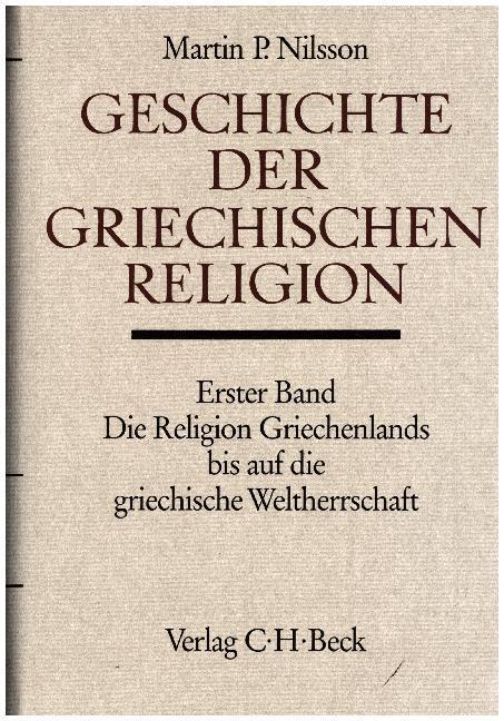 Cover: 9783406013706 | Geschichte der griechischen Religion Bd. 1: Die Religion...