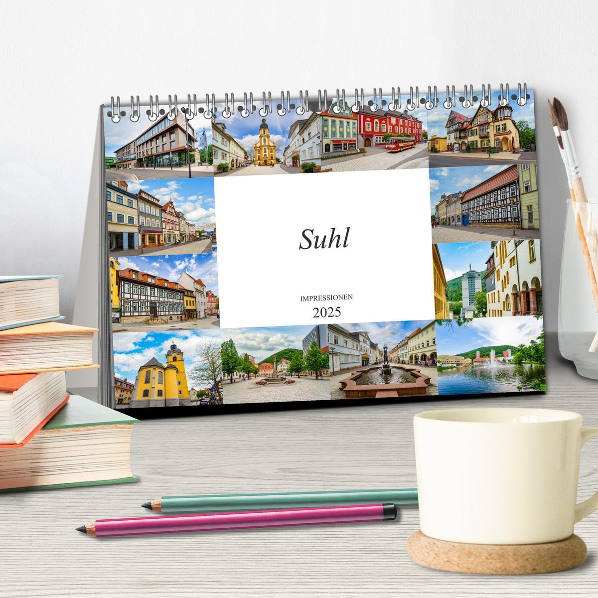 Bild: 9783435228553 | Suhl Impressionen (Tischkalender 2025 DIN A5 quer), CALVENDO...