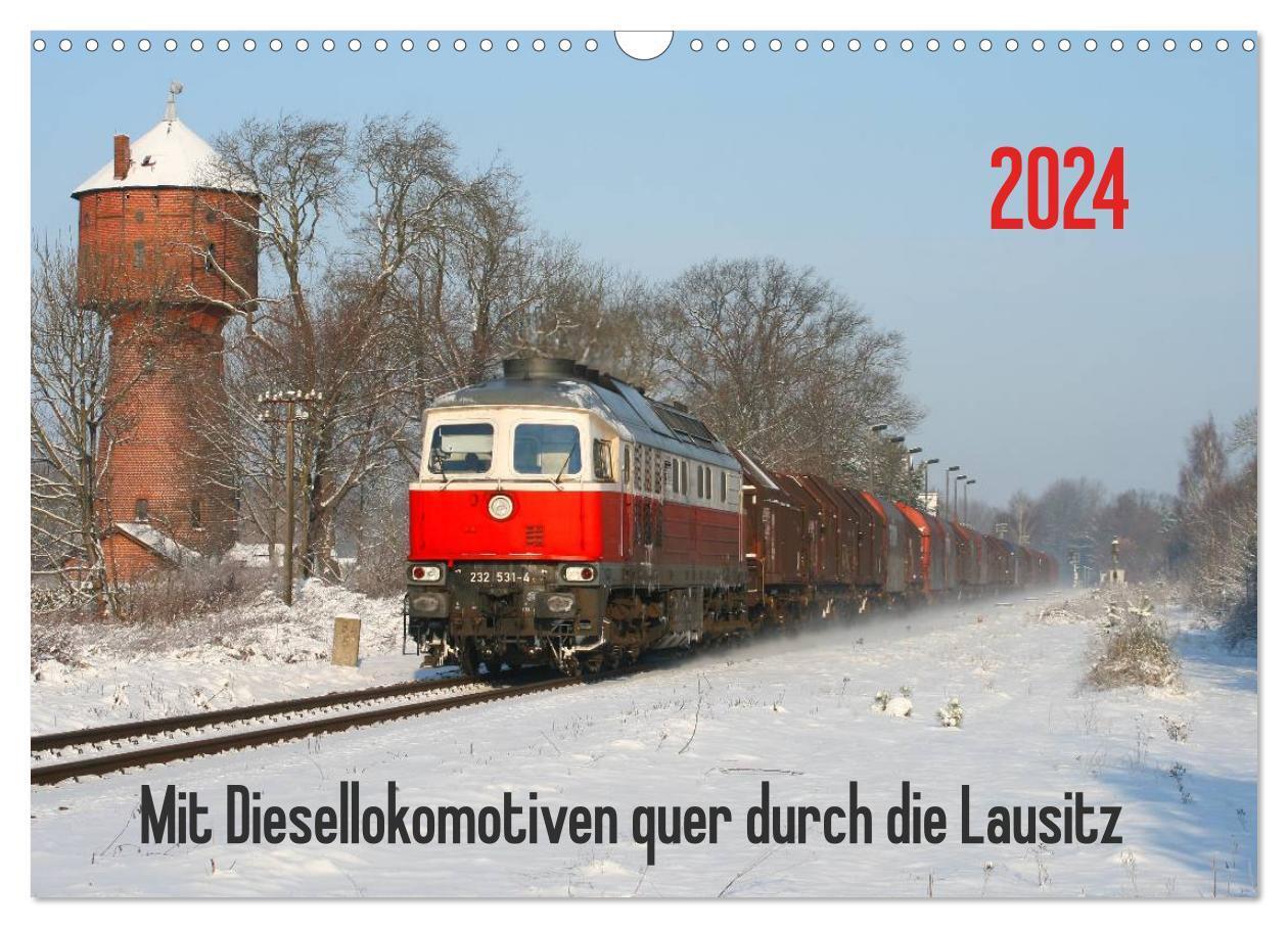 Cover: 9783675635241 | Mit Diesellokomotiven quer durch die Lausitz - 2024 (Wandkalender...