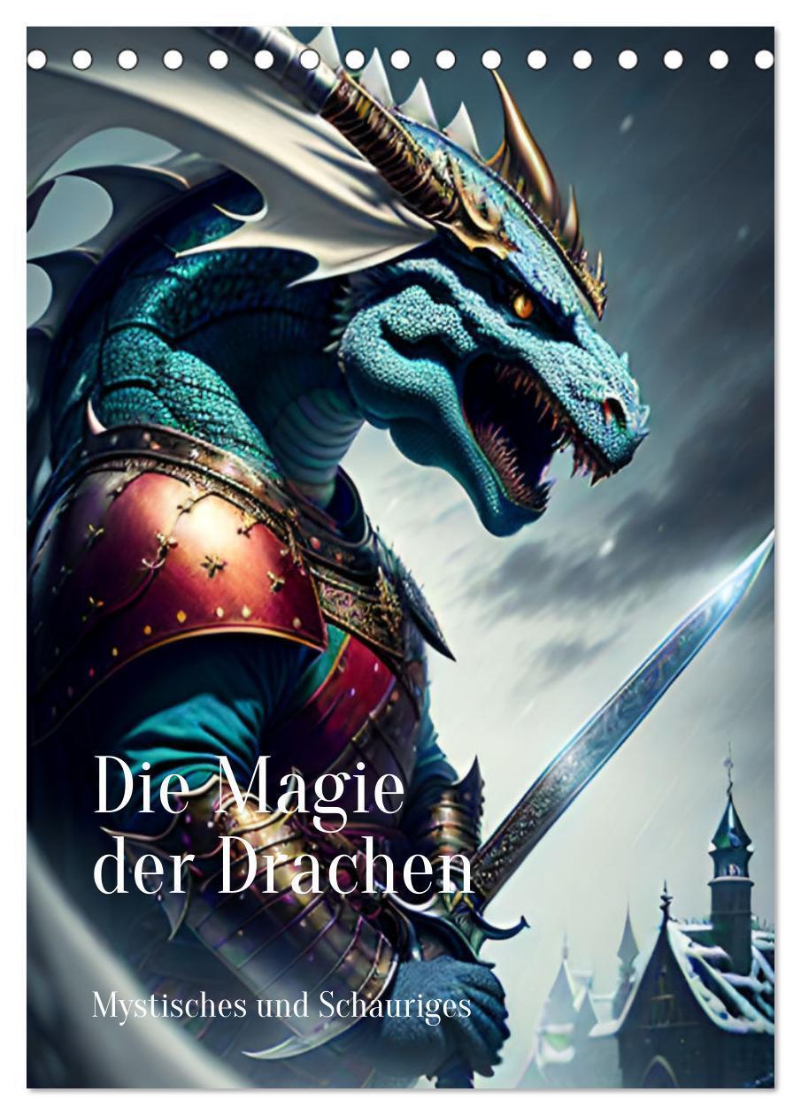 Cover: 9783383689598 | Die Magie der Drachen - Mystisches und Schauriges (Tischkalender...