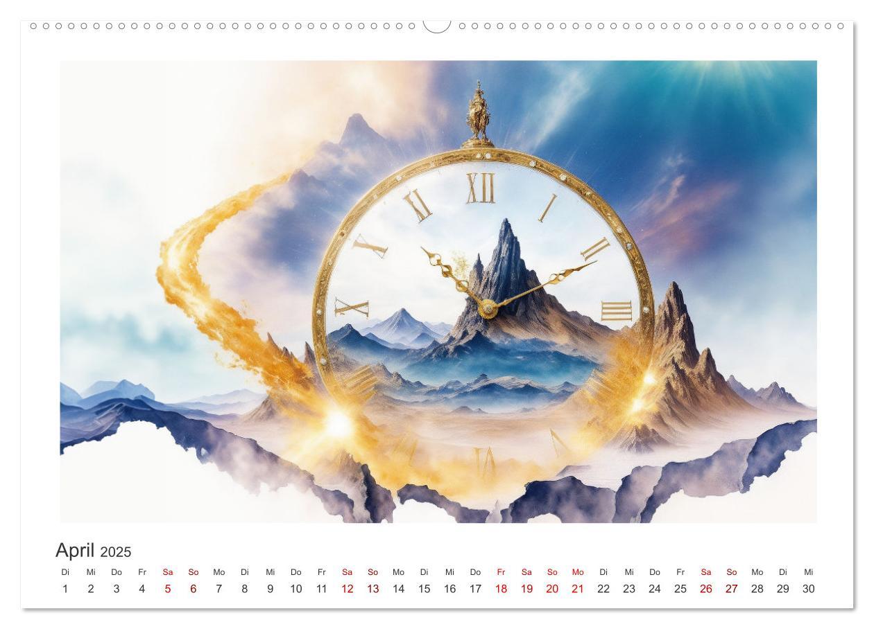 Bild: 9783383858390 | Zeit ist abstrakt (hochwertiger Premium Wandkalender 2025 DIN A2...