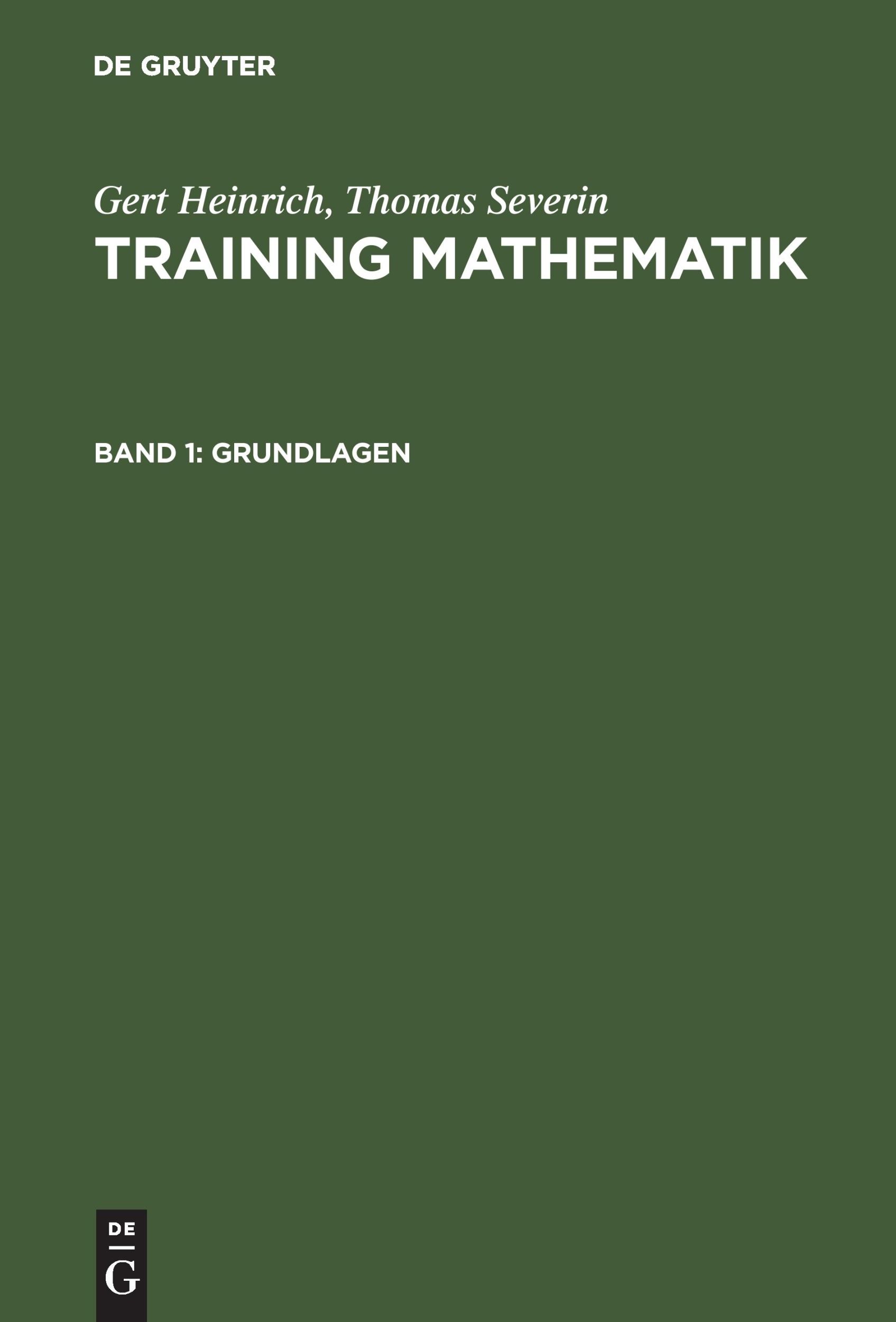 Cover: 9783486238877 | Grundlagen | Thomas Severin (u. a.) | Buch | X | Deutsch | 1996