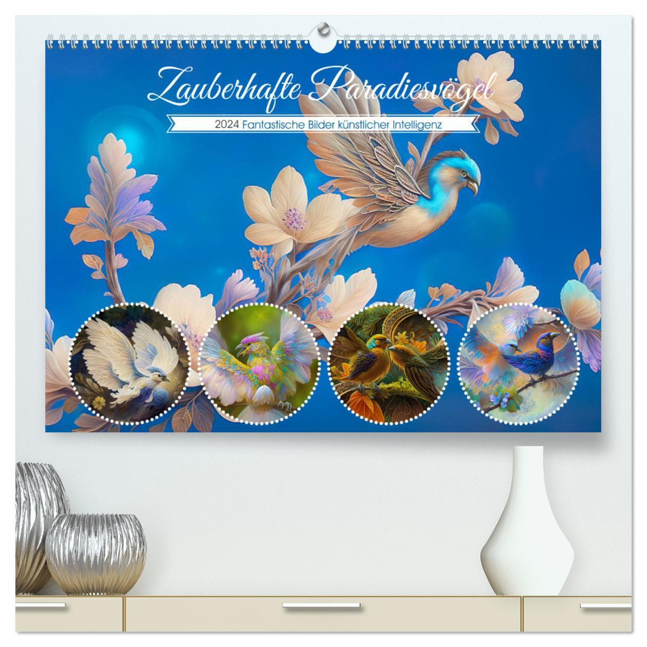 Cover: 9783675619203 | Zauberhafte Paradiesvögel (hochwertiger Premium Wandkalender 2024...