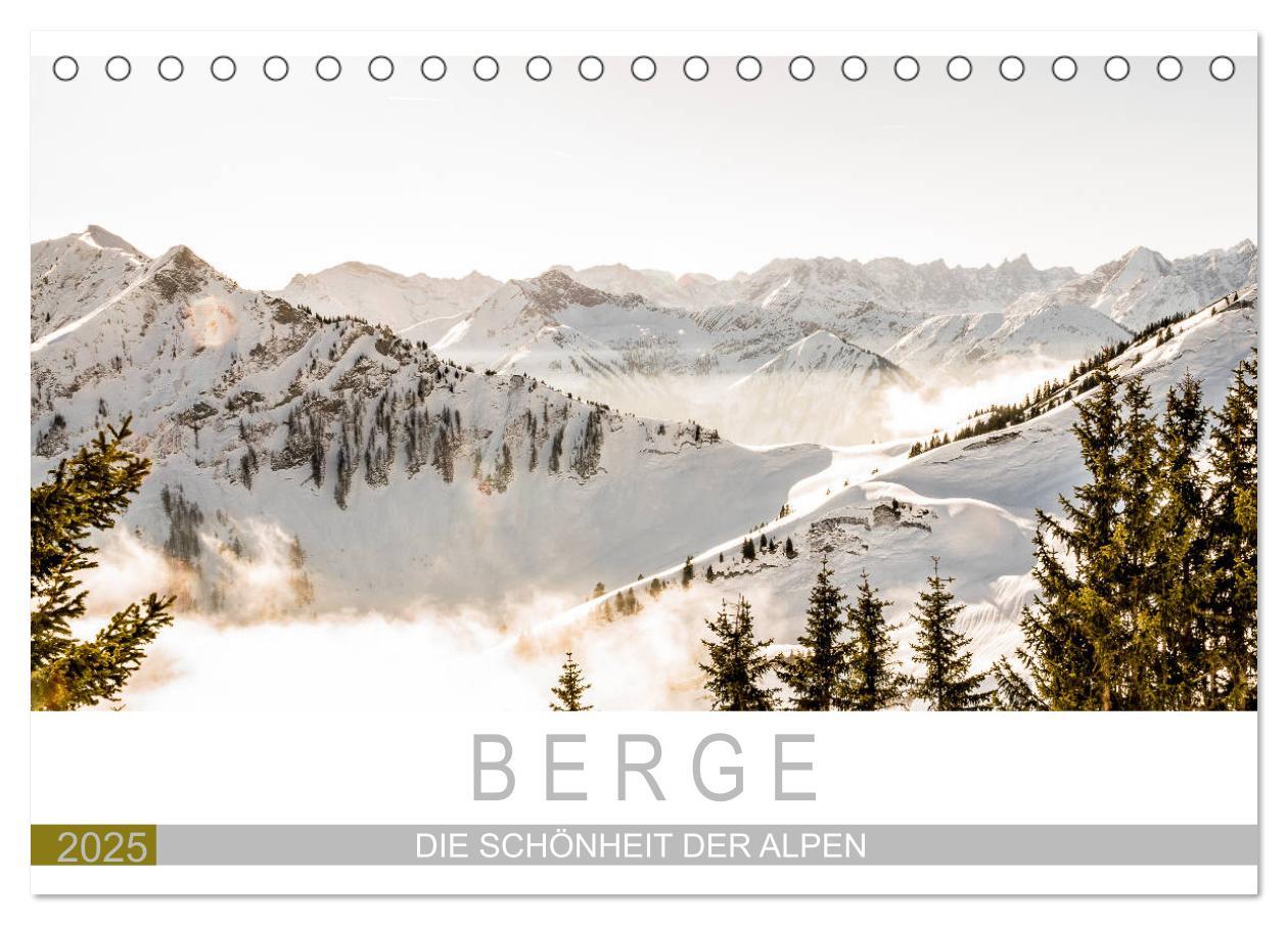 Cover: 9783435157112 | Berge - Die Schönheit der Alpen (Tischkalender 2025 DIN A5 quer),...