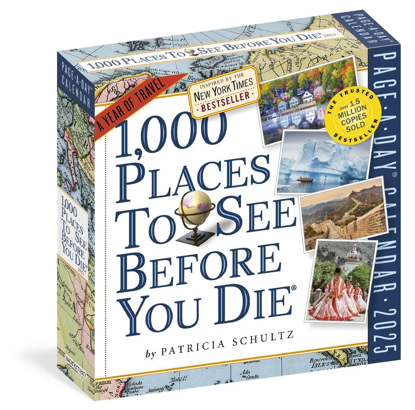 Cover: 9781523525379 | 1,000 Places to See Before You Die Page-A-Day(r) Calendar 2025 | 2025