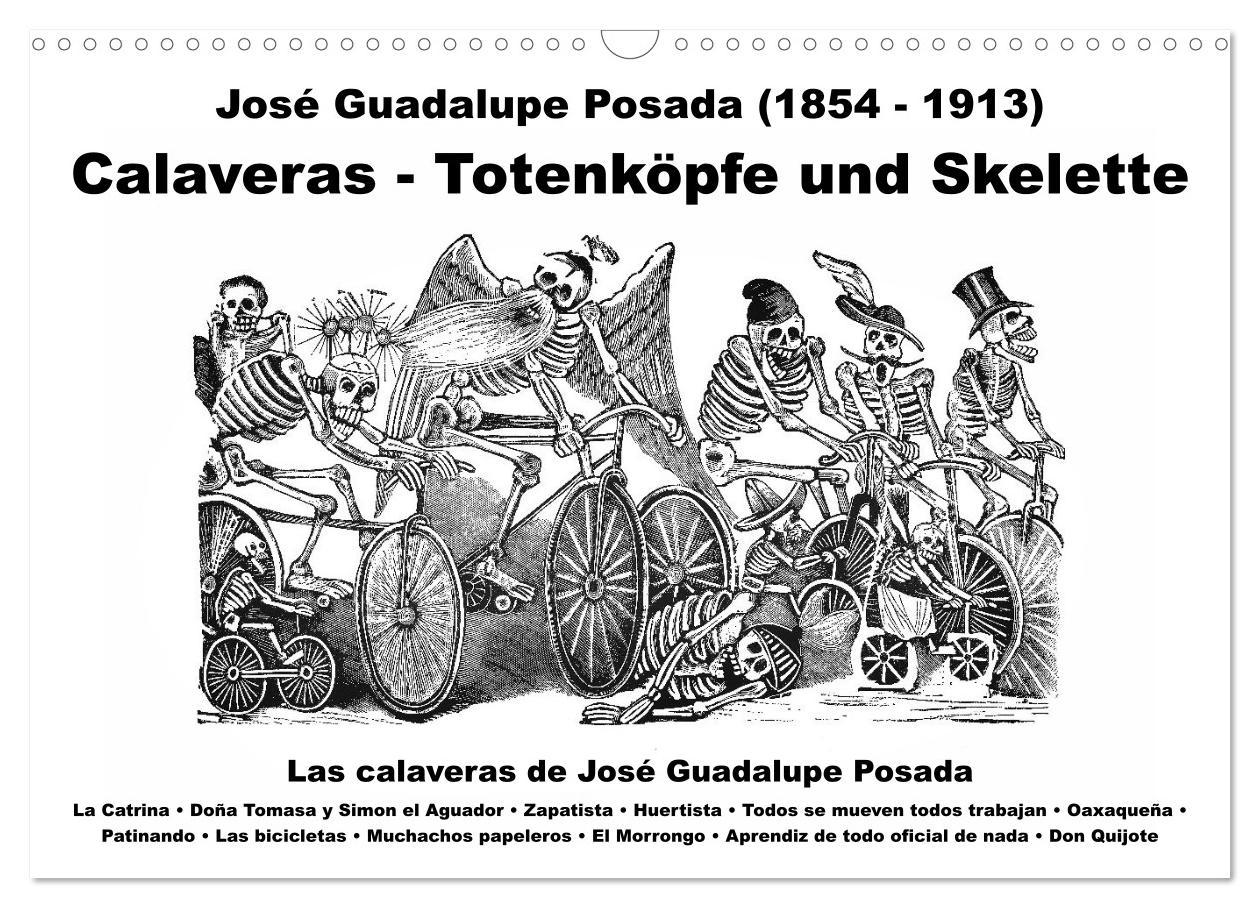 Cover: 9783435105397 | Calaveras - Totenköpfe und Skelette (Wandkalender 2025 DIN A3...