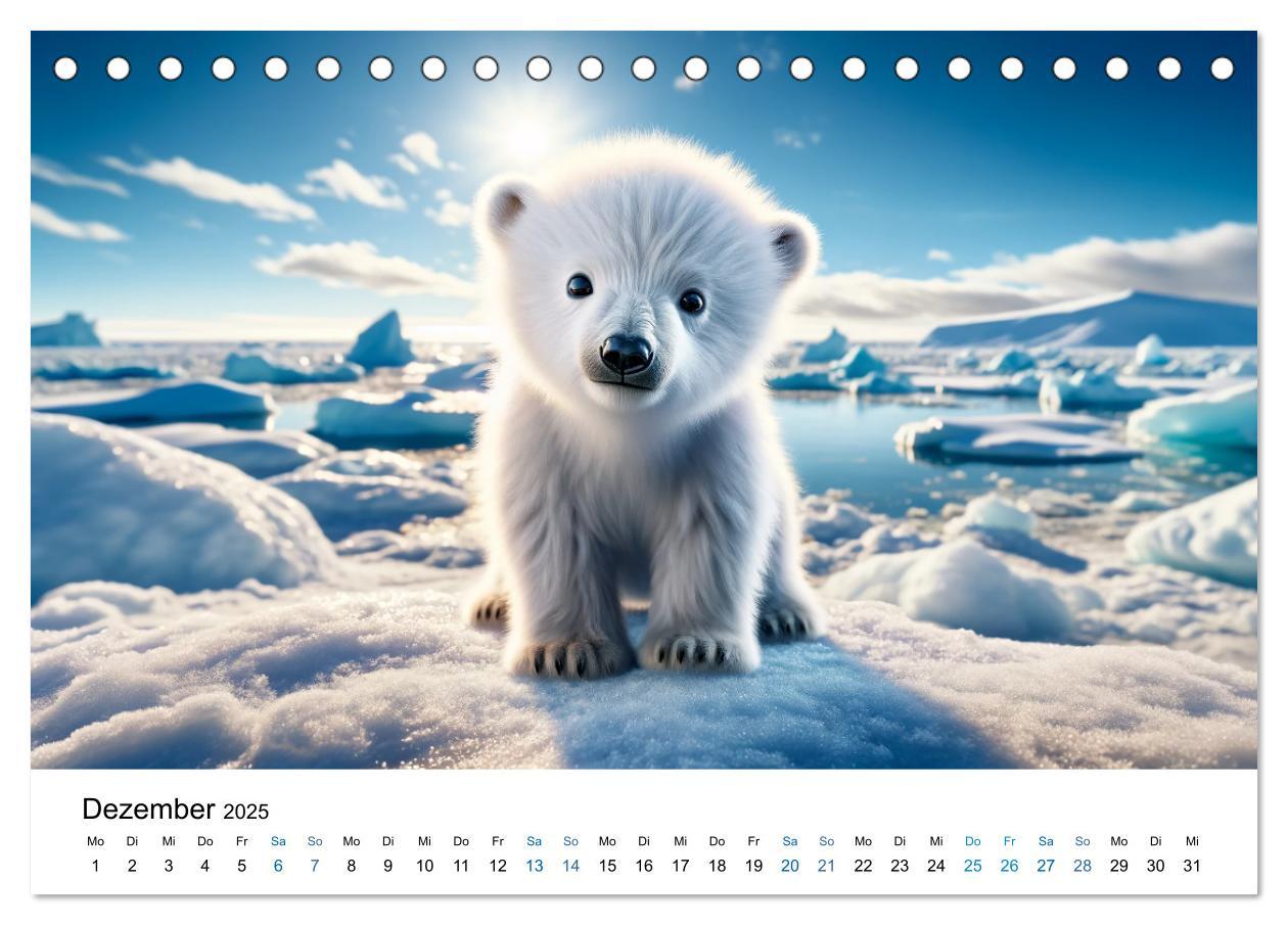 Bild: 9783383766633 | Baby-Tiere (Tischkalender 2025 DIN A5 quer), CALVENDO Monatskalender