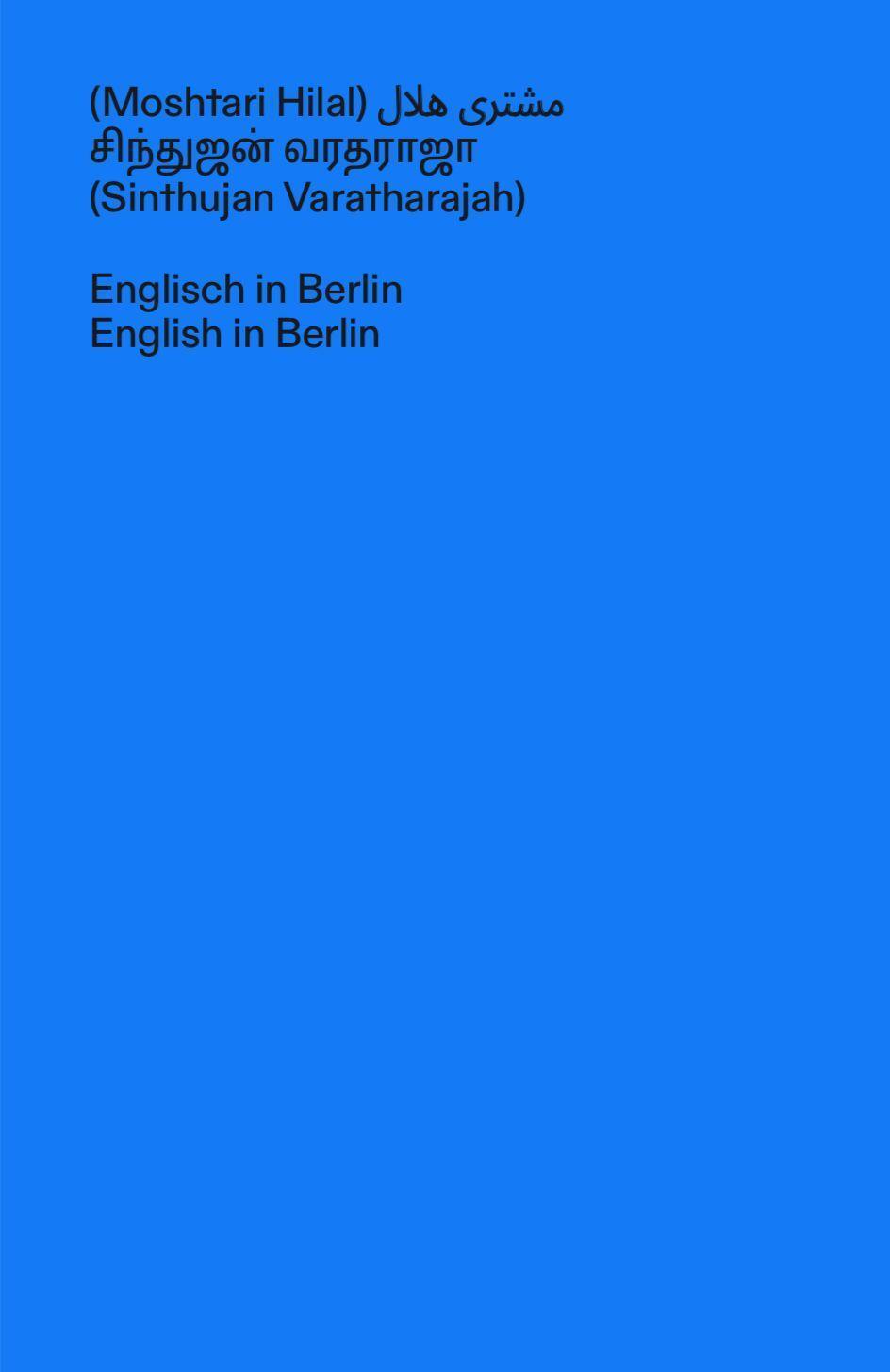 Cover: 9783948200145 | Englisch in Berlin | Sinthujan Varatharajah (u. a.) | Taschenbuch