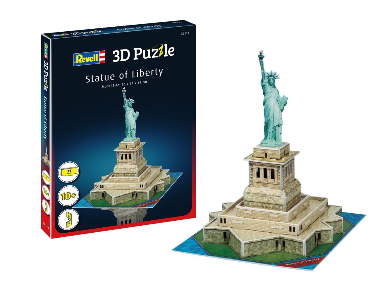 Cover: 4009803895383 | Revell Freiheitsstatue 3D (Puzzle) | Spiel | In Spielebox | 2020