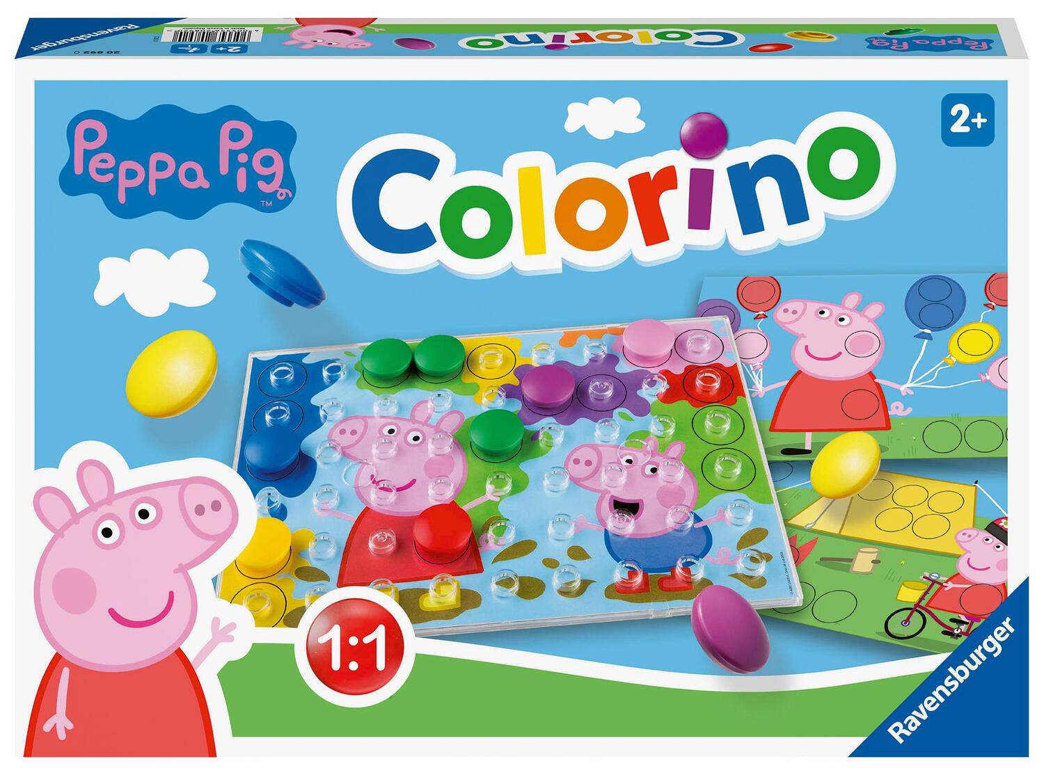 Cover: 4005556208920 | Ravensburger Kinderspiele - 20892 - Peppa Pig Colorino, Kinderspiel...
