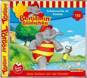 Cover: 4001504255527 | Folge 152:Schatz im Zoosee | Benjamin Blümchen | Audio-CD | Deutsch