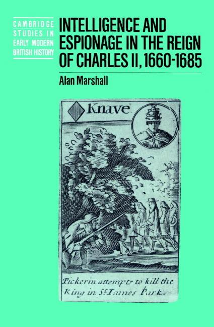 Cover: 9780521521277 | Intelligence and Espionage in the Reign of Charles II, 1660 1685