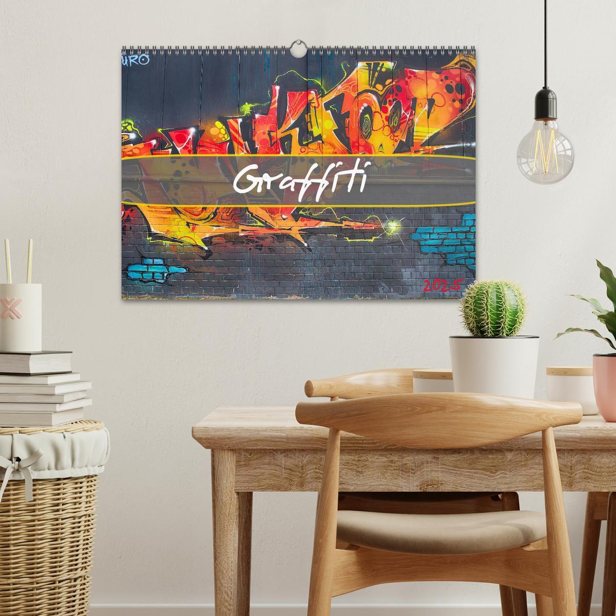 Bild: 9783435740277 | Graffiti (Wandkalender 2025 DIN A3 quer), CALVENDO Monatskalender