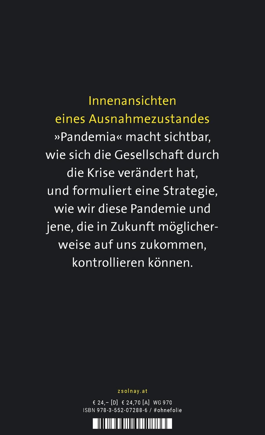 Bild: 9783552072886 | Pandemia | Einblicke und Aussichten | Rudi Anschober | Buch | Deutsch