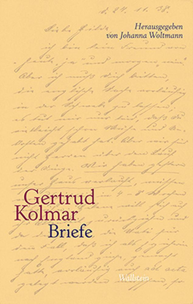 Cover: 9783835313972 | Briefe | Gertrud Kolmar | Buch | 324 S. | Deutsch | 2014 | Wallstein