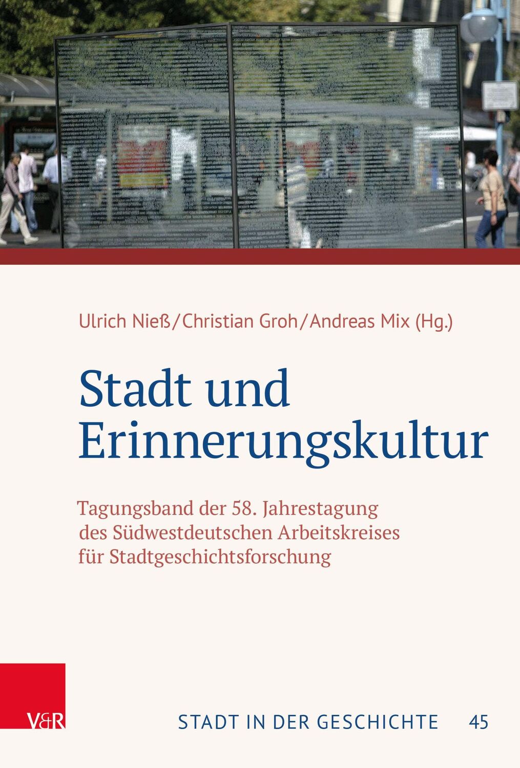 Cover: 9783525315460 | Stadt und Erinnerungskultur | Ulrich Nieß (u. a.) | Buch | 283 S.