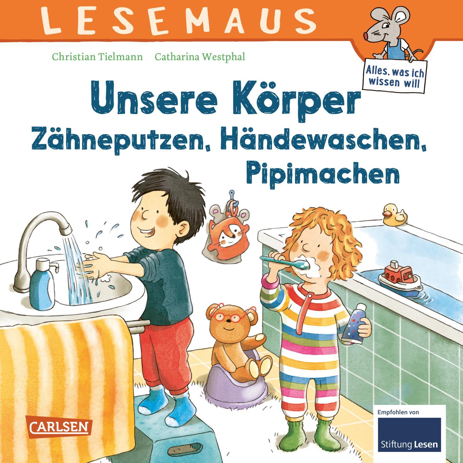 Cover: 9783551080707 | LESEMAUS 169: Unsere Körper - Zähneputzen, Händewaschen, Pipimachen