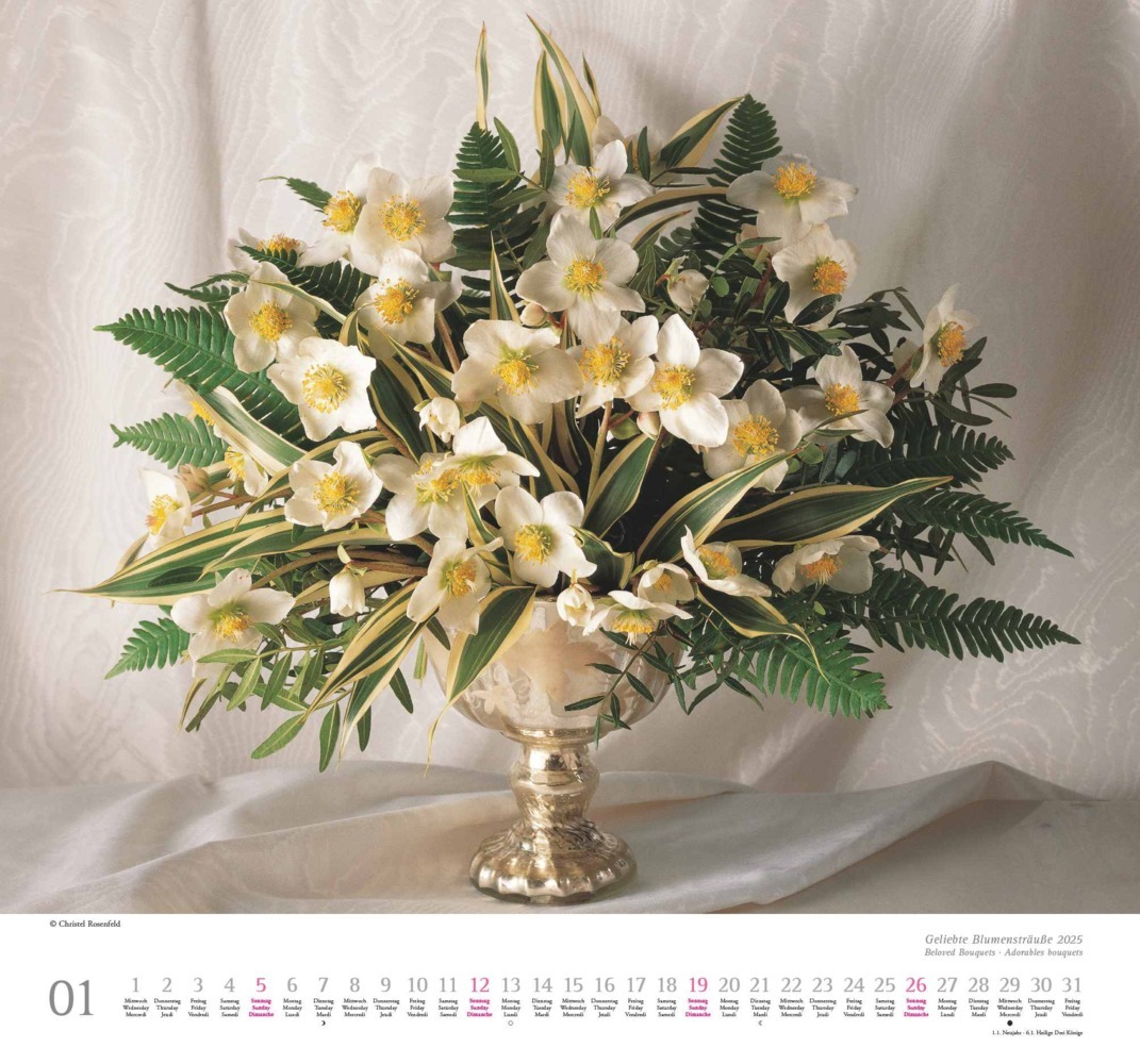 Bild: 4250809653075 | DUMONT - Geliebte Blumensträuße 2025 Wandkalender, 38x35,5cm,...