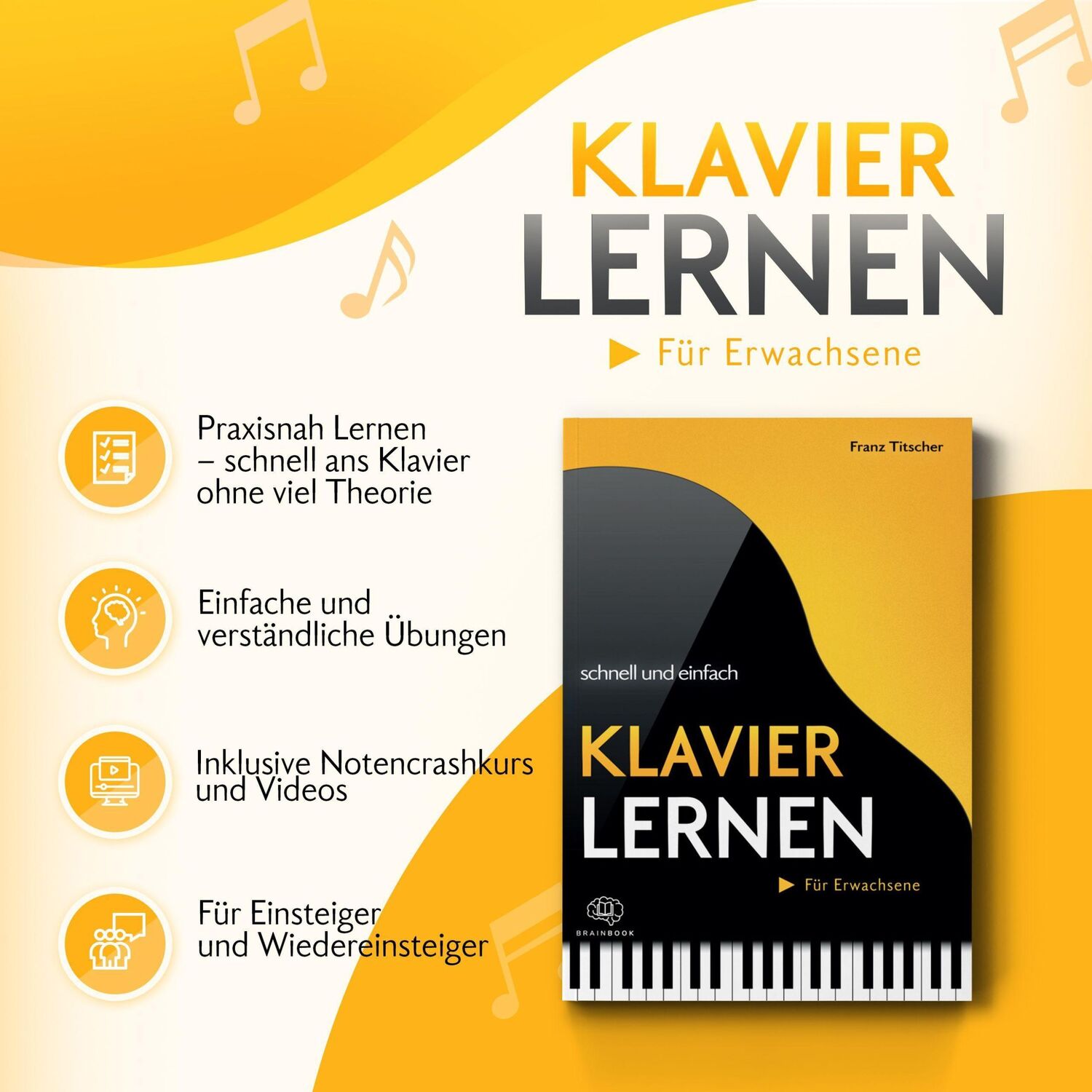 Cover: 9783968901053 | Klavier lernen schnell &amp; einfach | Franz Titscher | Taschenbuch | 2021