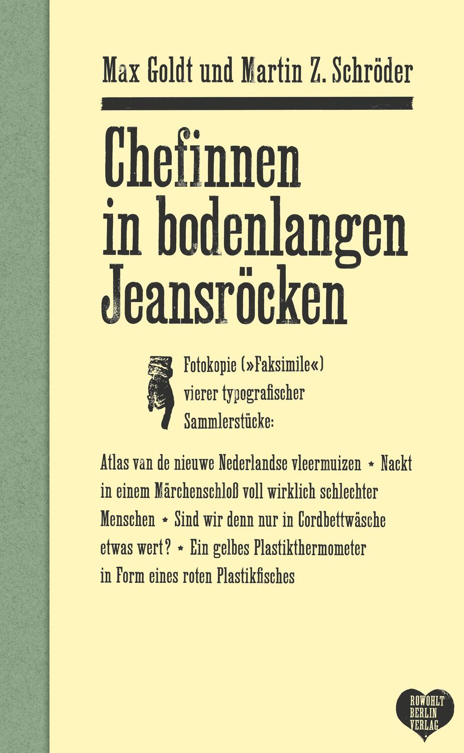 Cover: 9783871347924 | Chefinnen in bodenlangen Jeansröcken | Max Goldt (u. a.) | Buch | 2014