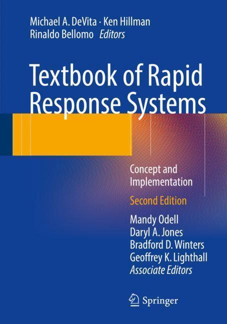 Cover: 9783319393896 | Textbook of Rapid Response Systems | Concept and Implementation | Buch
