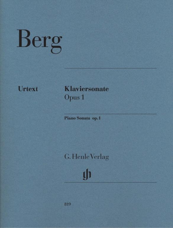 Cover: 9790201808192 | Berg, Alban - Klaviersonate op. 1 | Instrumentation: Piano solo | Berg