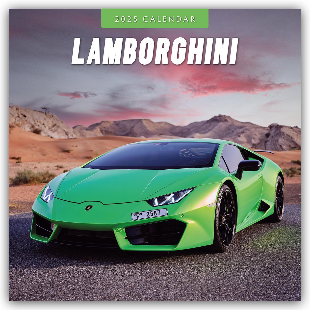 Cover: 9781804426784 | Lamborghini 2025 - 16-Monatskalender | Robin Red | Kalender | 14 S.