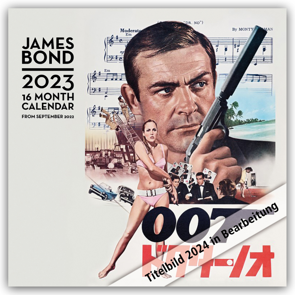 Cover: 9781804230411 | James Bond 2024 - 16-Monatskalender | Pyramid International | Kalender
