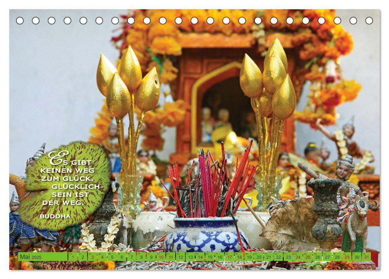 Bild: 9783383795107 | Buddhas Worte - Der Weg zur Achtsamkeit (Tischkalender 2025 DIN A5...