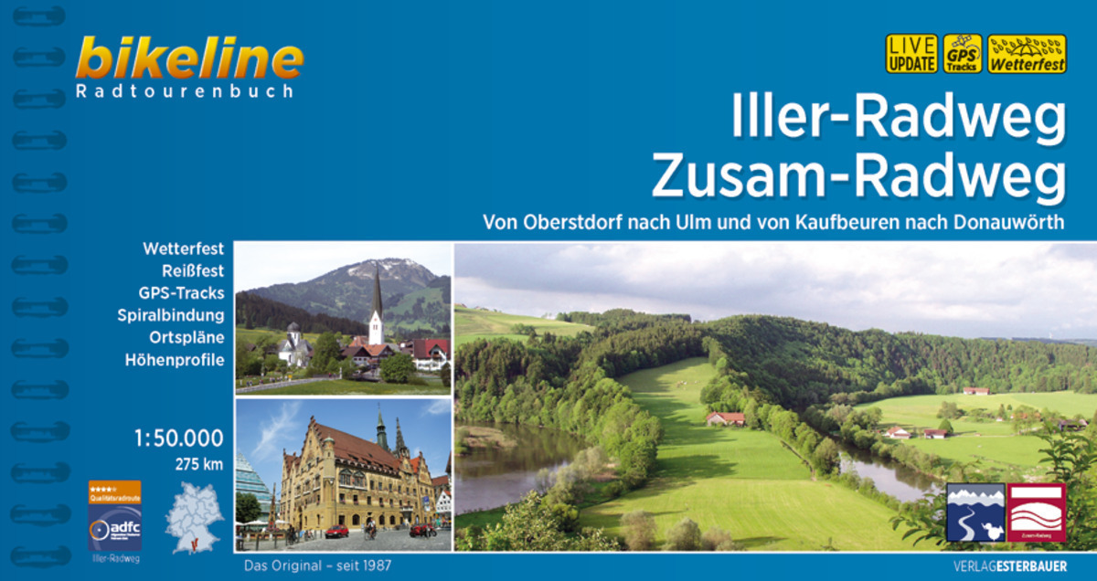 Cover: 9783850008006 | Bikeline Radtourenbuch Iller-Radweg - Zusam-Radweg | Esterbauer Verlag