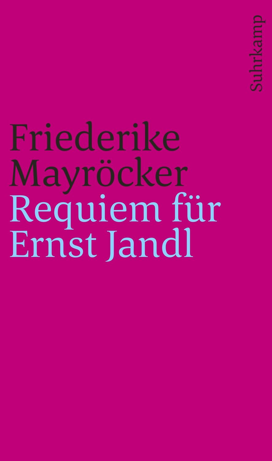 Cover: 9783518243923 | Requiem für Ernst Jandl | Friederike Mayröcker | Taschenbuch | 48 S.