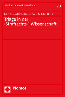 Cover: 9783848783526 | Triage in der (Strafrechts-) Wissenschaft | Eric Hilgendorf (u. a.)