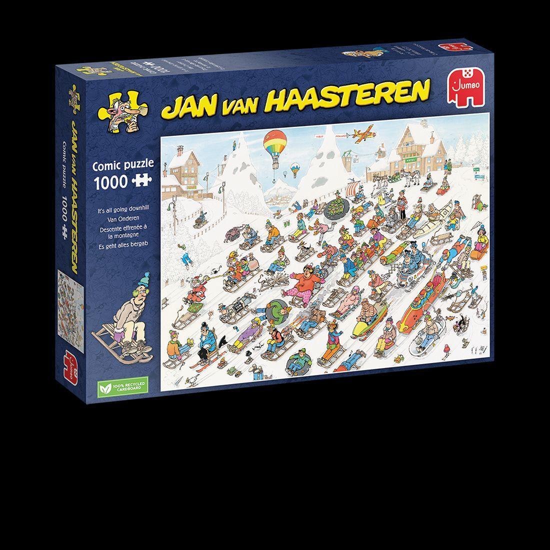 Cover: 8710126000250 | Jan van Haasteren - Es geht nur bergab - 1000 Teile | Spiel | Deutsch