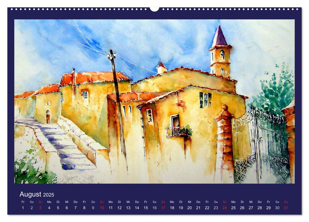 Bild: 9783435814046 | Mallorca Aquarelle (Wandkalender 2025 DIN A2 quer), CALVENDO...