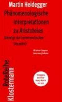 Cover: 9783465041887 | Phänomenologische Interpretationen zu Aristoteles | Martin Heidegger