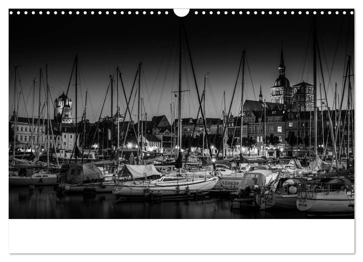 Bild: 9783435576241 | Hansestadt Stralsund bei Nacht (mit GPS-Koordinaten) (Wandkalender...