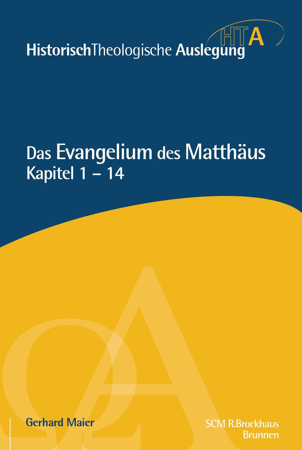 Cover: 9783417297300 | Das Evangelium des Matthäus, Kapitel 1-14 | Kapitel 1-4