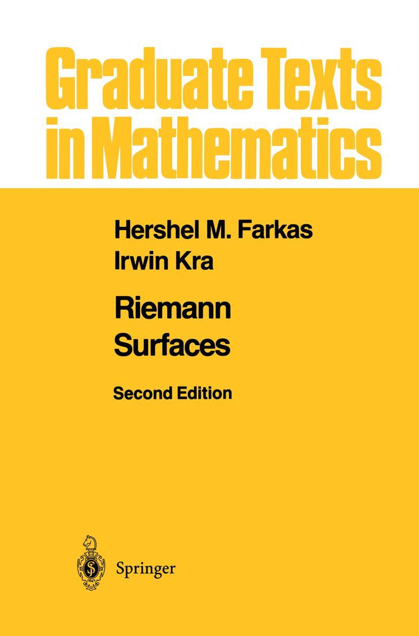 Cover: 9780387977034 | Riemann Surfaces | Irwin Kra (u. a.) | Buch | Englisch | 1991