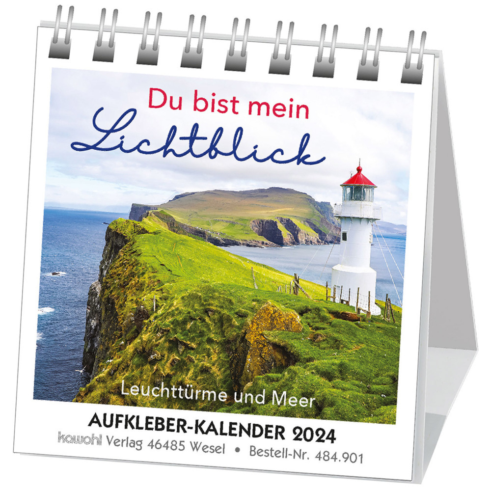Cover: 9783754890141 | Du bist mein Lichtblick 2024 | Leuchttürme und Meer | Kalender | 14 S.