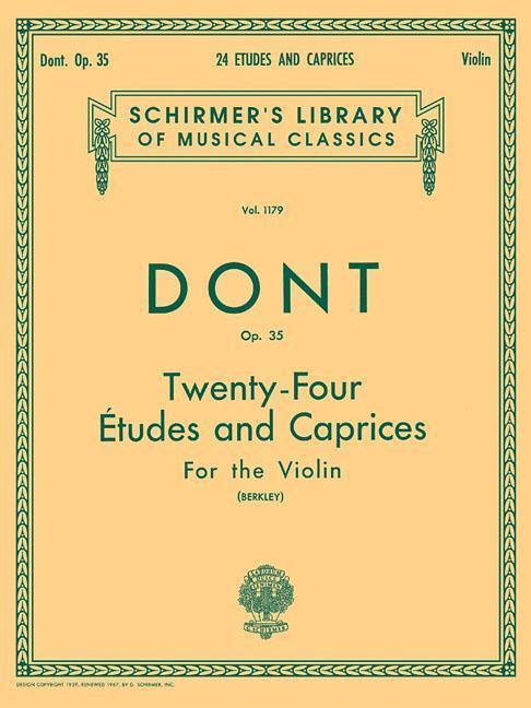 Cover: 9780793552214 | 24 Etudes and Caprices, Op. 35: Schirmer Library of Classics Volume...