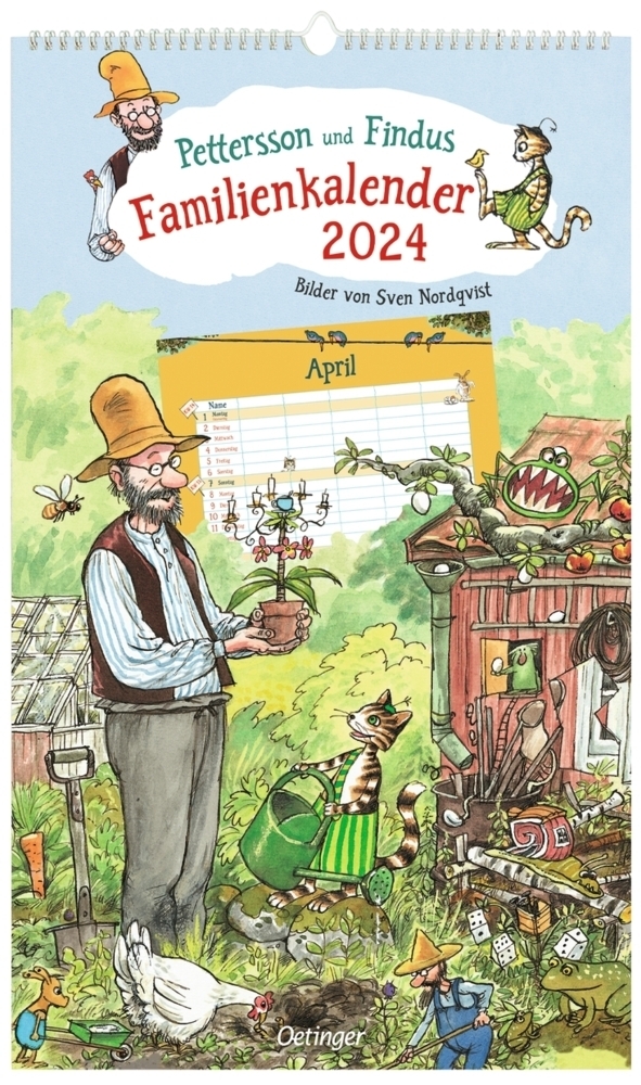 Cover: 4260512185183 | Pettersson und Findus. Familienkalender 2024 | Sven Nordqvist | 14 S.