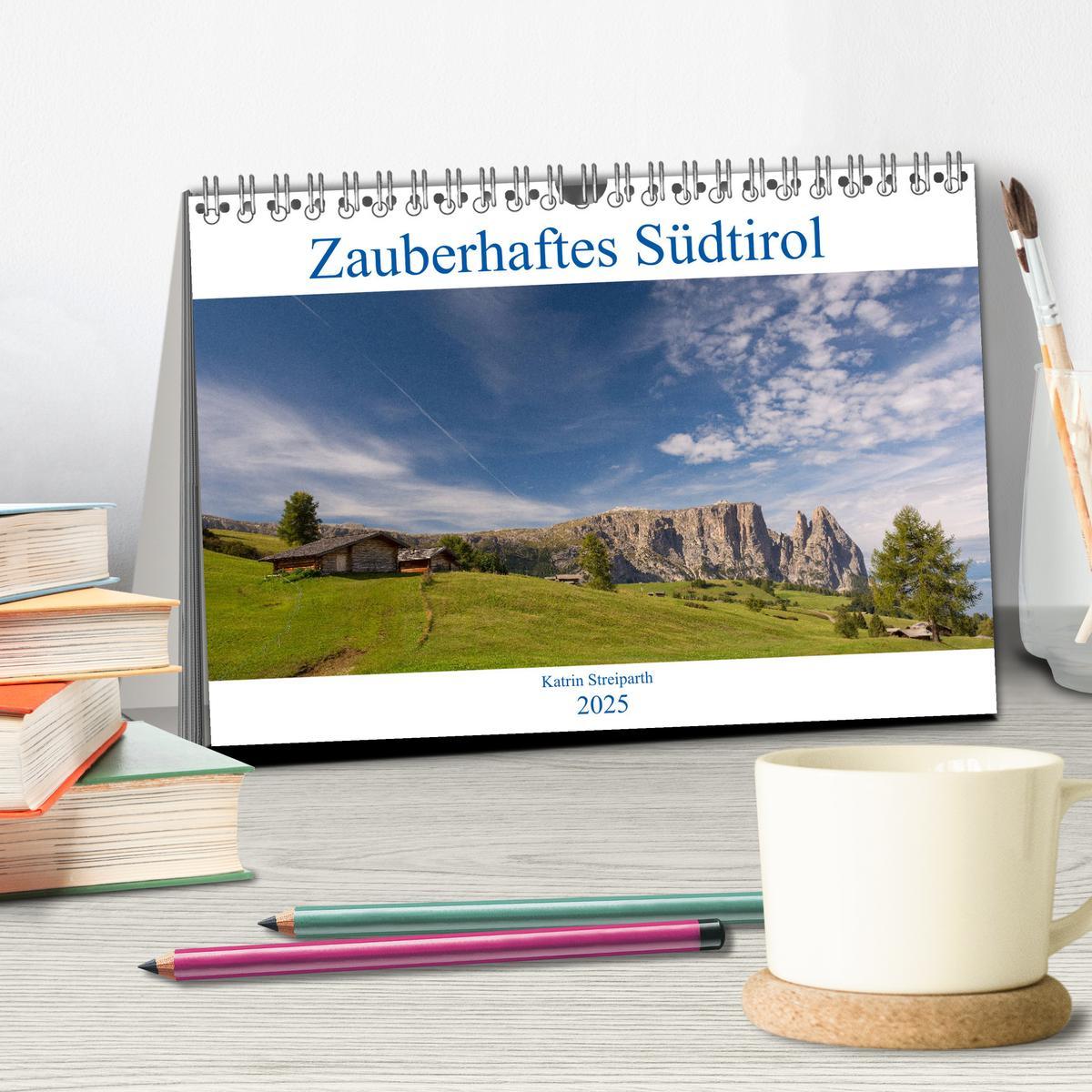 Bild: 9783435163137 | Zauberhaftes Südtirol (Tischkalender 2025 DIN A5 quer), CALVENDO...