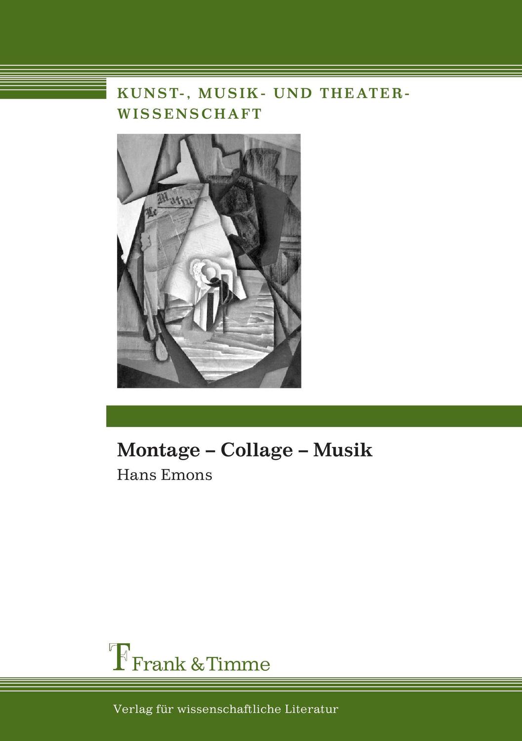 Cover: 9783865962072 | Montage ¿ Collage ¿ Musik | Hans Emons | Taschenbuch | Paperback